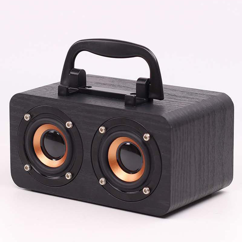 Portable Wooden Wireless Bluetooth Speaker For Outdoor Use