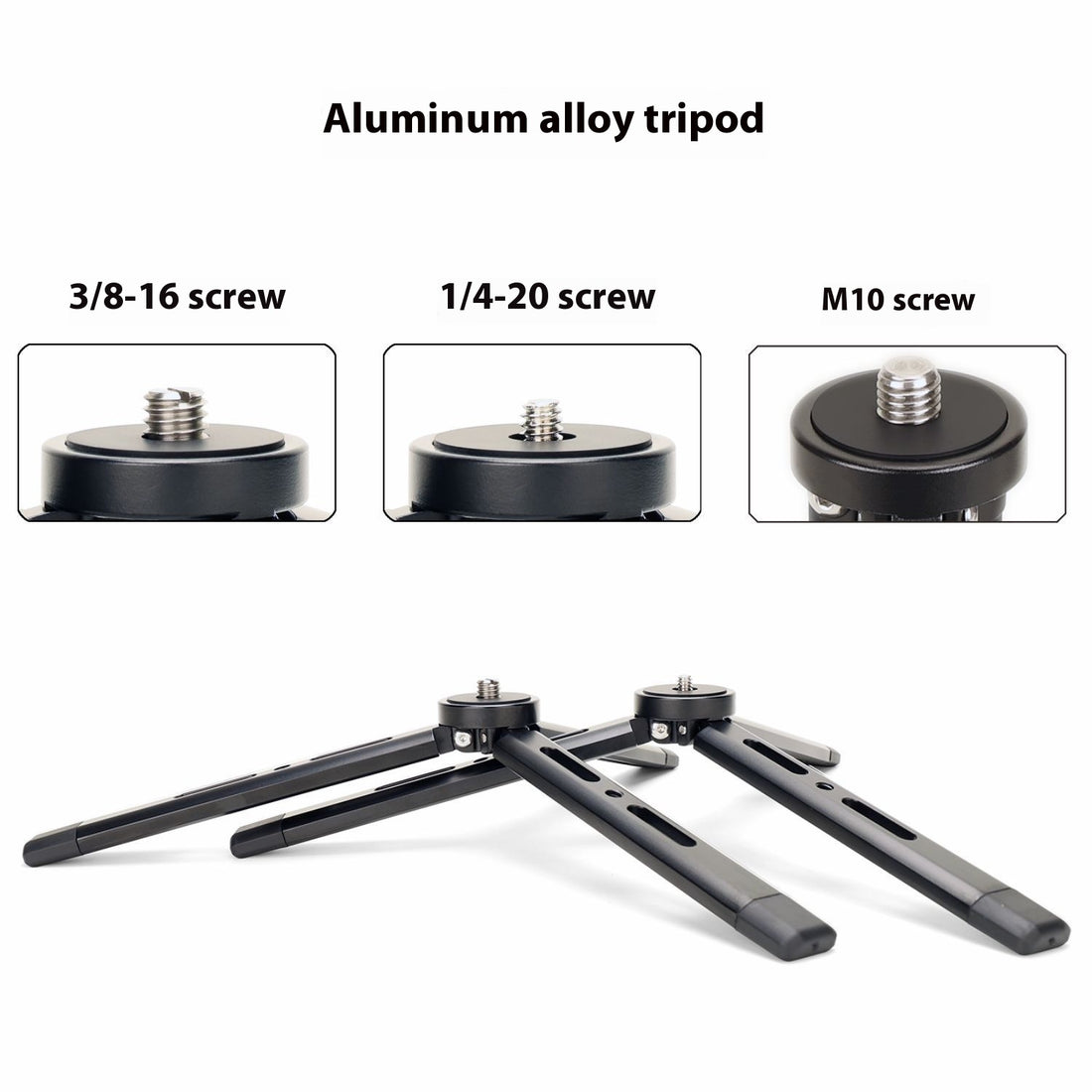 Aluminum Alloy Desktop Mini Mobile Phone Tripod Bracket