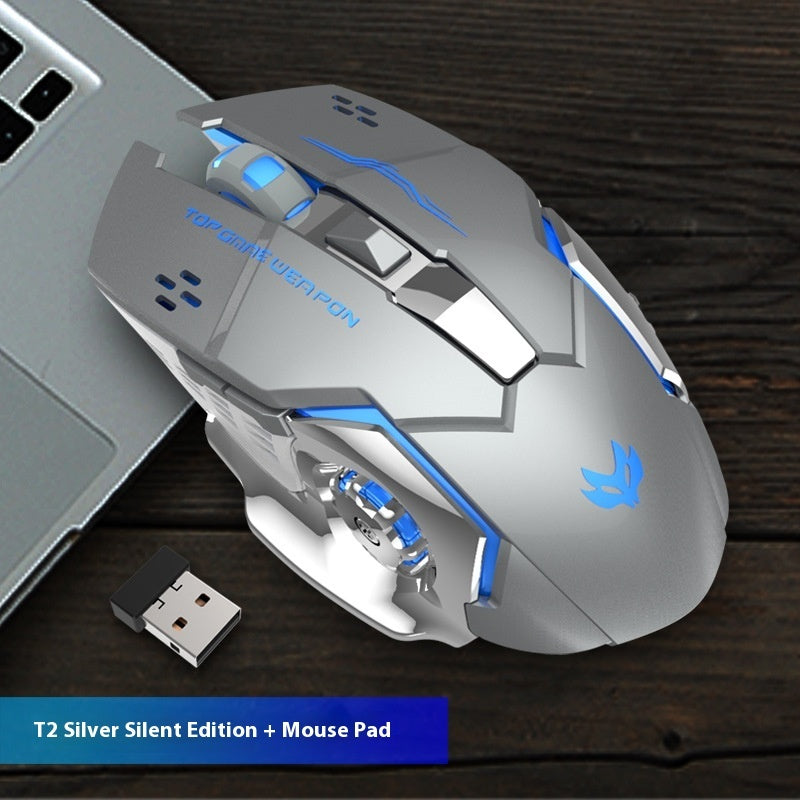 Wireless Charging Mute Luminous Mechanical Wireless Mouse