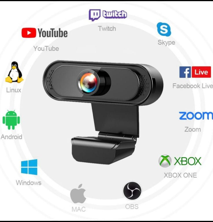 1080P 2K HD USB Webcam For Video Conferencing And Streaming