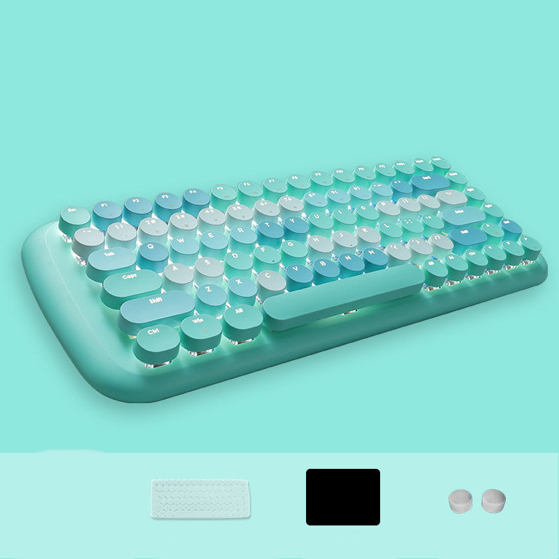 Fashion Green Axis Wired Mechanical Gaming Keyboard
