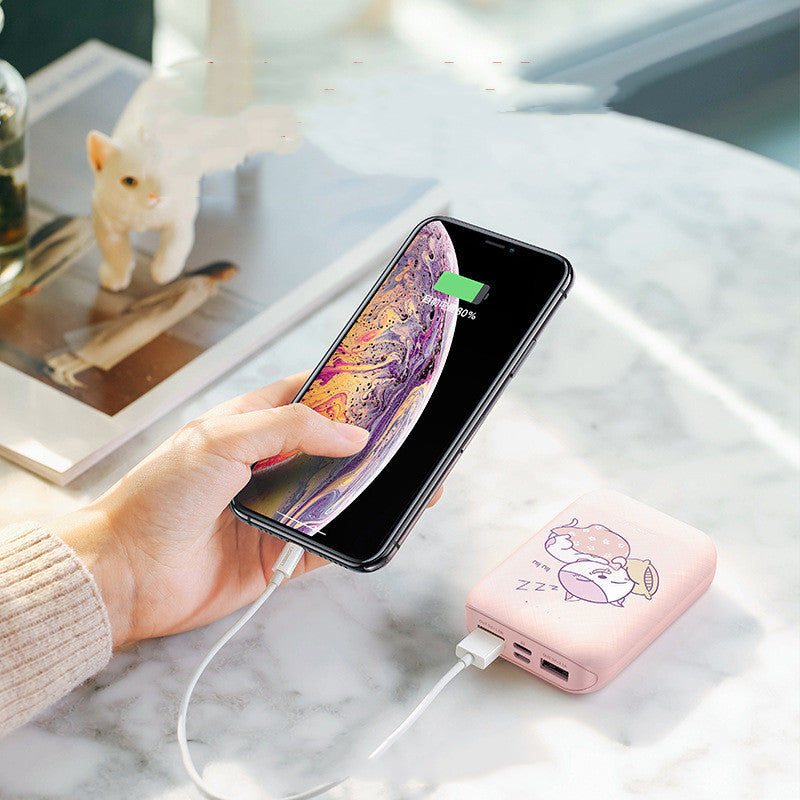 10000mAh Green Dual USB Type-C Micro Input Portable Power Bank