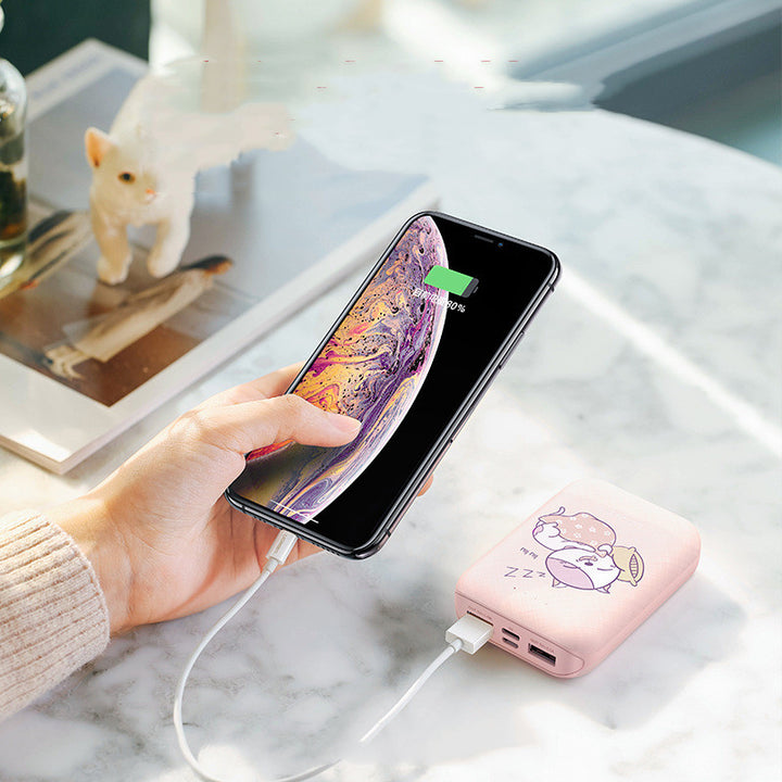 10000mAh Green Dual USB Type-C Micro Input Portable Power Bank