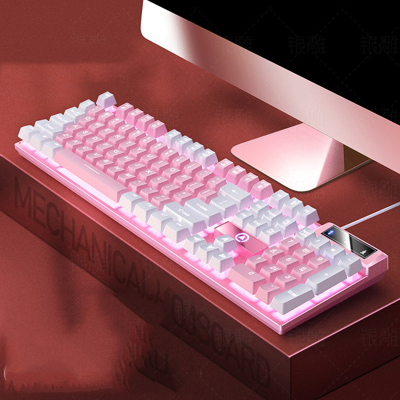 Wired Keyboard For Computer Gaming And Office