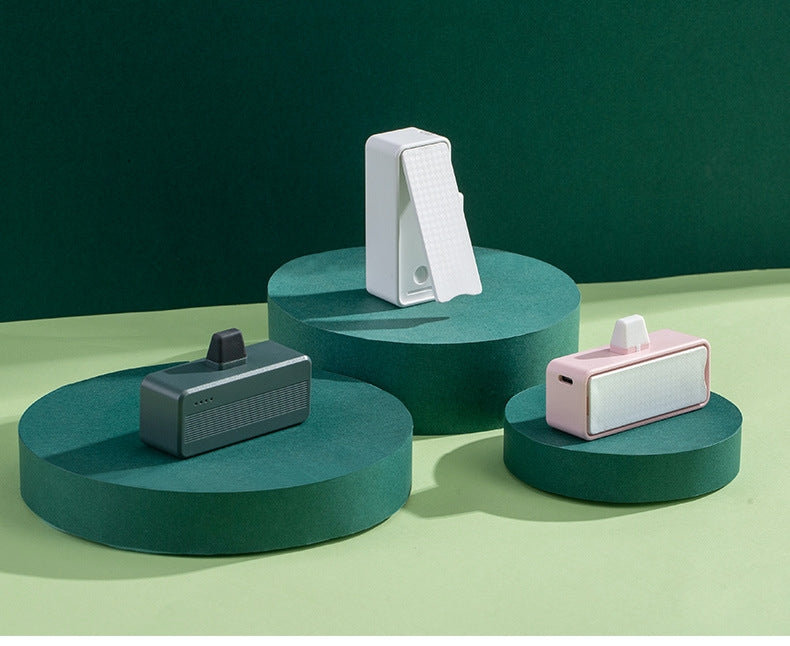 3000mAh Mini Portable Power Bank With Built-In Tail Plug