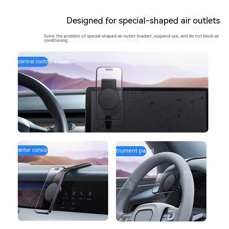 15W Magnetic Wireless Car Phone Holder Charger