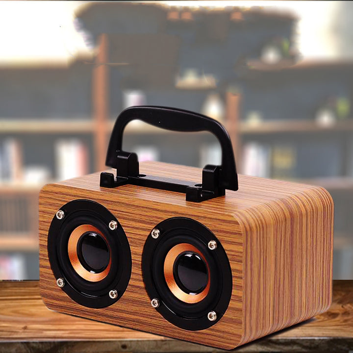 Portable Wooden Wireless Bluetooth Speaker For Outdoor Use