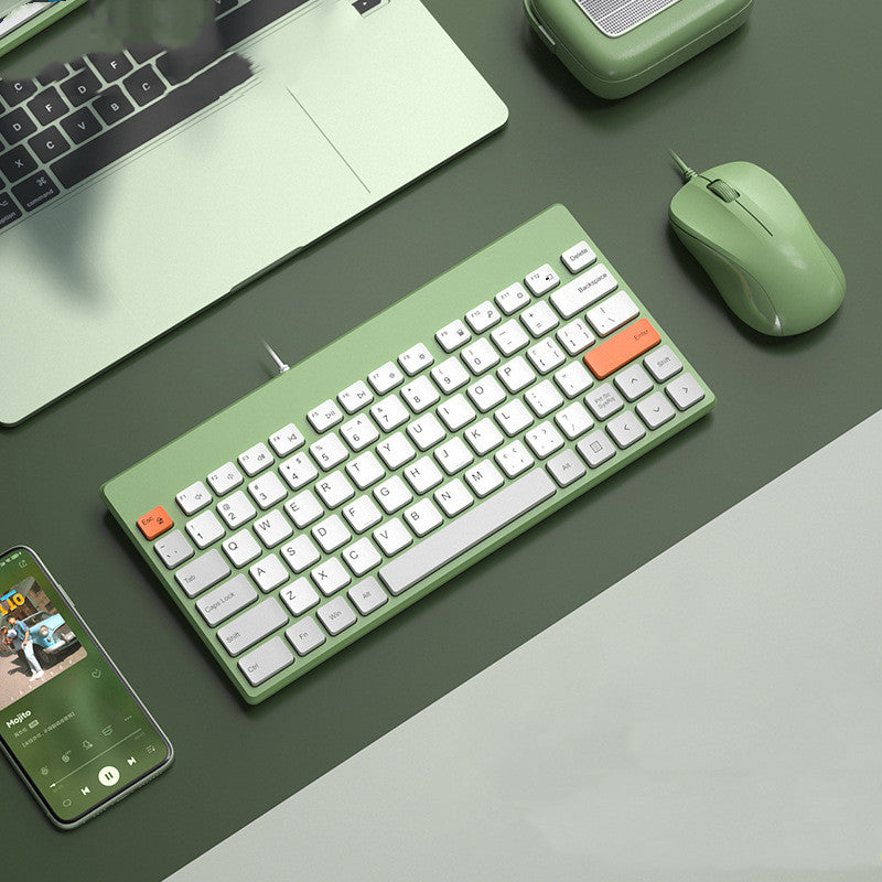 Silent Mute Wired External Notebook Keyboard