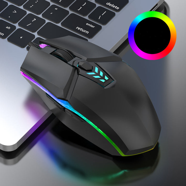 Luminous Mute Wired Mouse For Office Computer