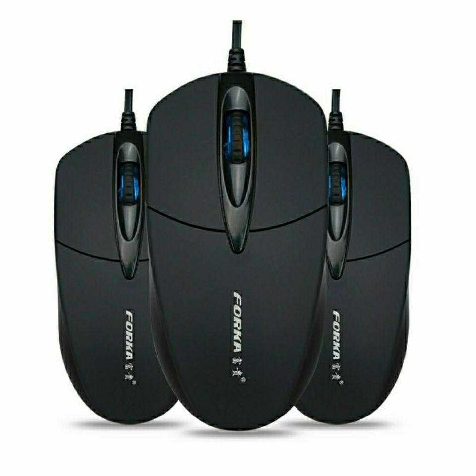 USB Wired Silent Click LED Optical Computer Mouse