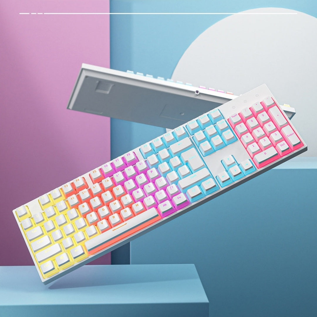 Wired Backlit Mechanical Gaming Keyboard With Mechanical Switch