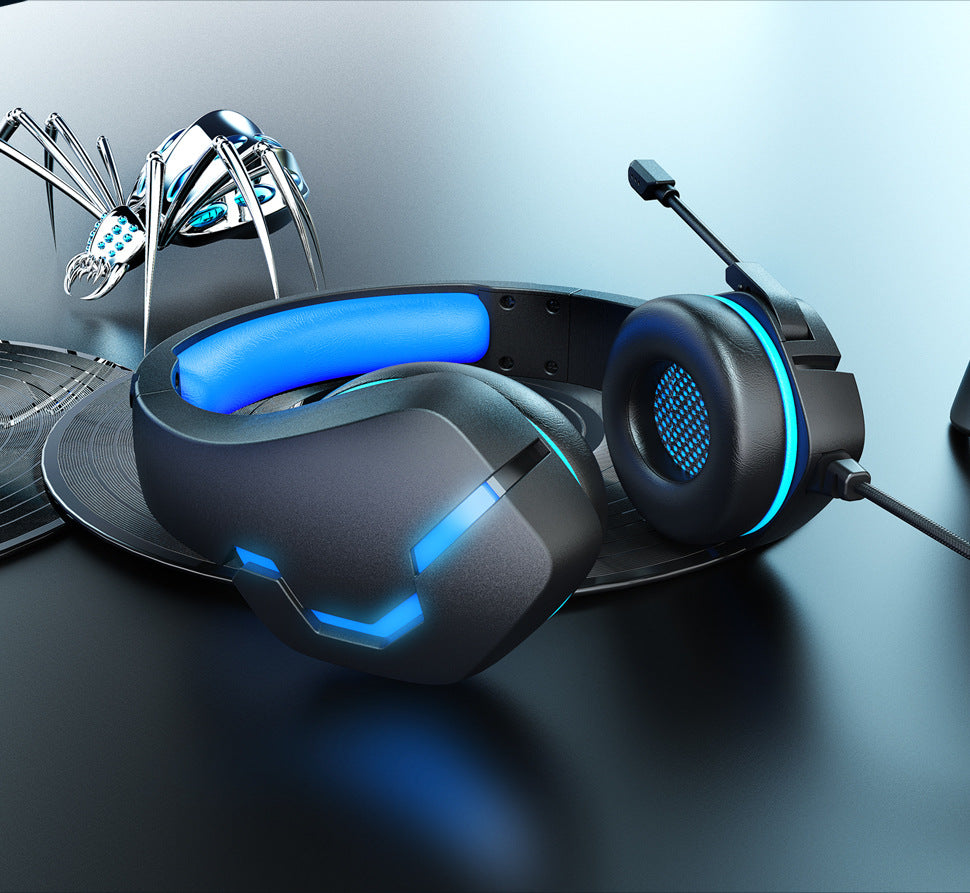 J10 Wired Gaming Headset With Mic LED Lights Volume Control